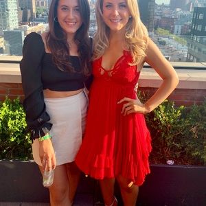 Red Free People Dress